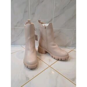 Simply Be Extra Wide Fit Block Heeled Boots Women's Size 9